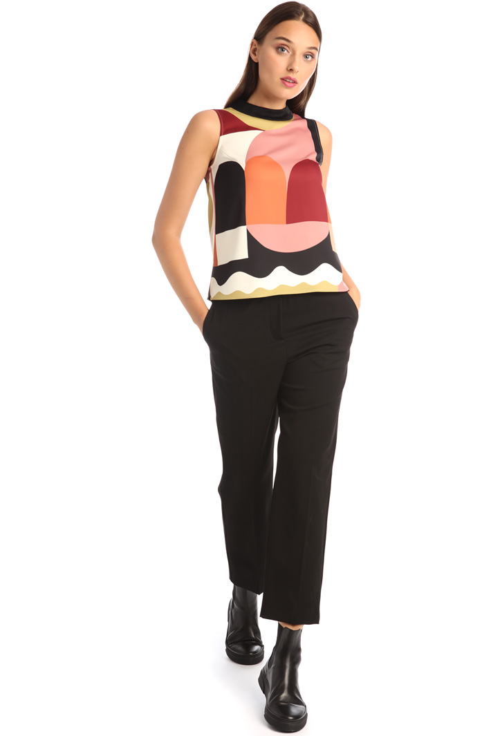 Printed satin top Intrend Printed satin top Intrend