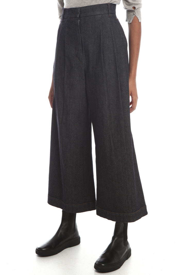 Flared denim trousers Intrend Flared denim trousers Intrend