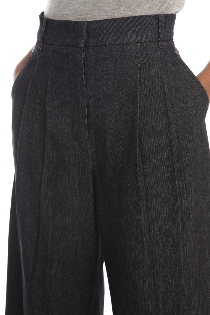 Flared denim trousers Intrend Flared denim trousers Intrend