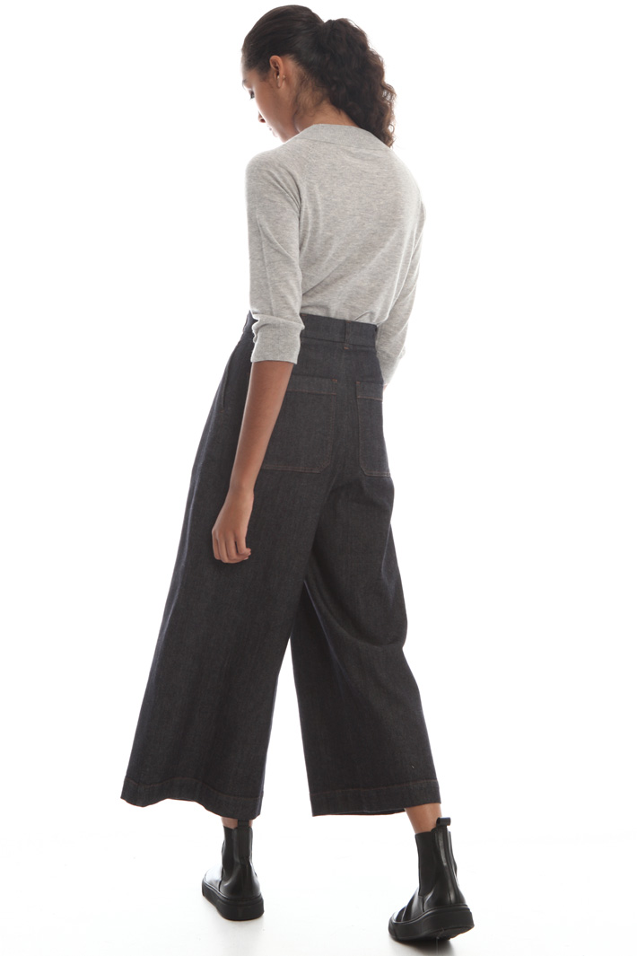 Flared denim trousers Intrend Flared denim trousers Intrend