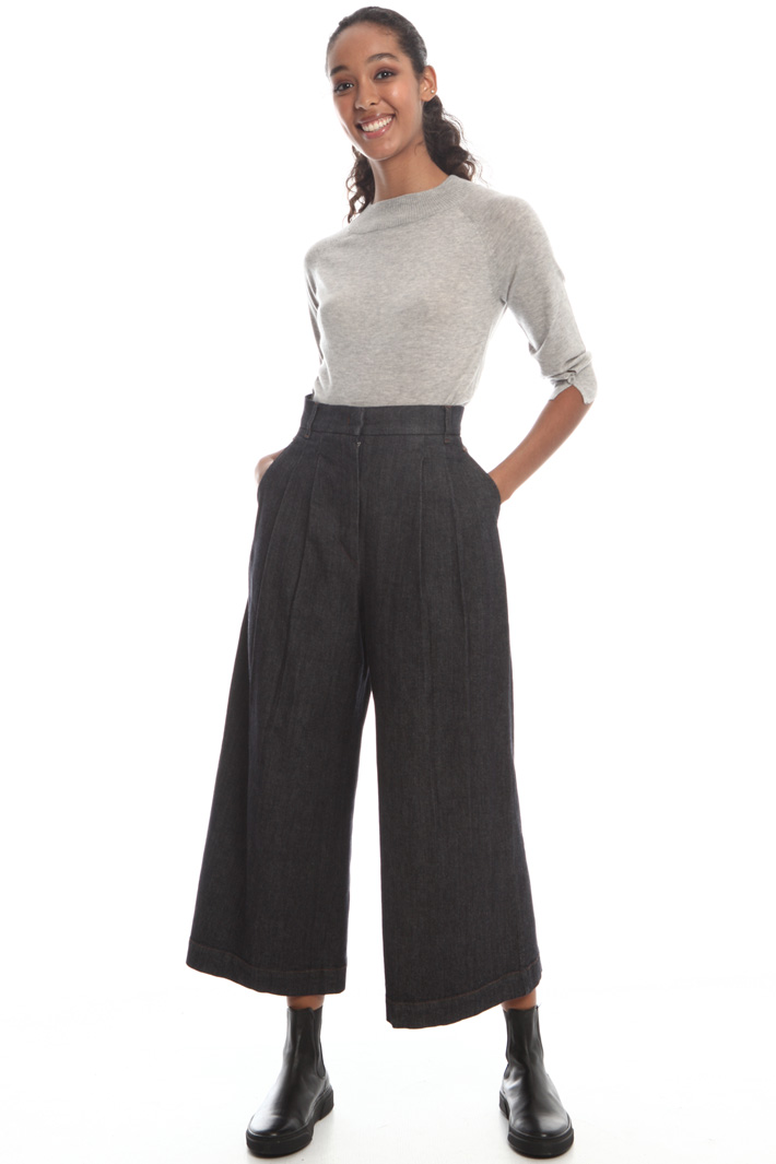 Flared denim trousers Intrend Flared denim trousers Intrend