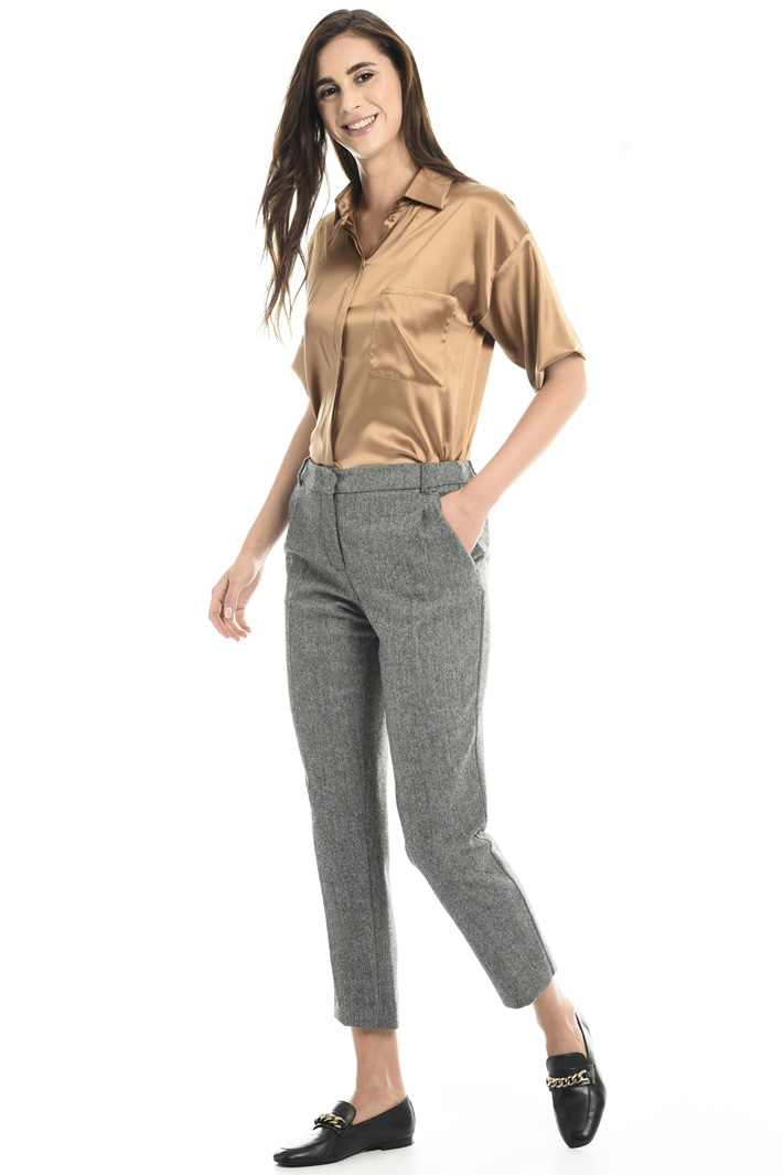 Wool cigarette trousers Intrend Wool cigarette trousers Intrend