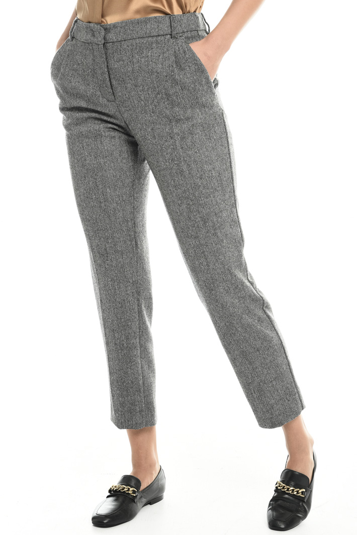 Wool cigarette trousers Intrend Wool cigarette trousers Intrend