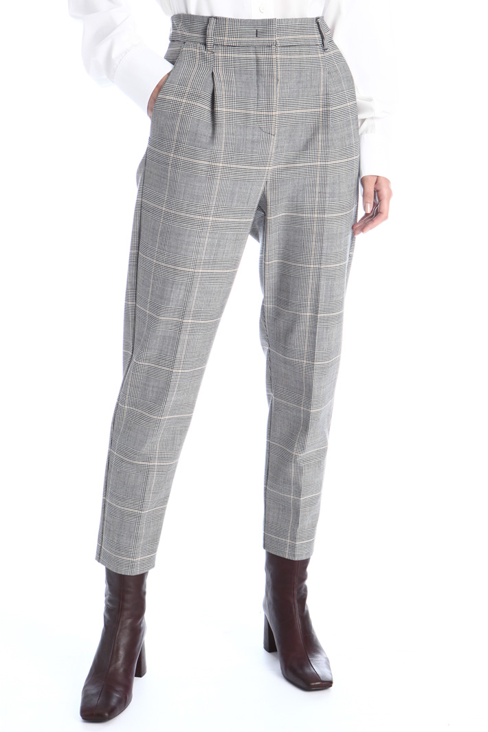 Yarn dyed carrot trousers Intrend Yarn dyed carrot trousers Intrend