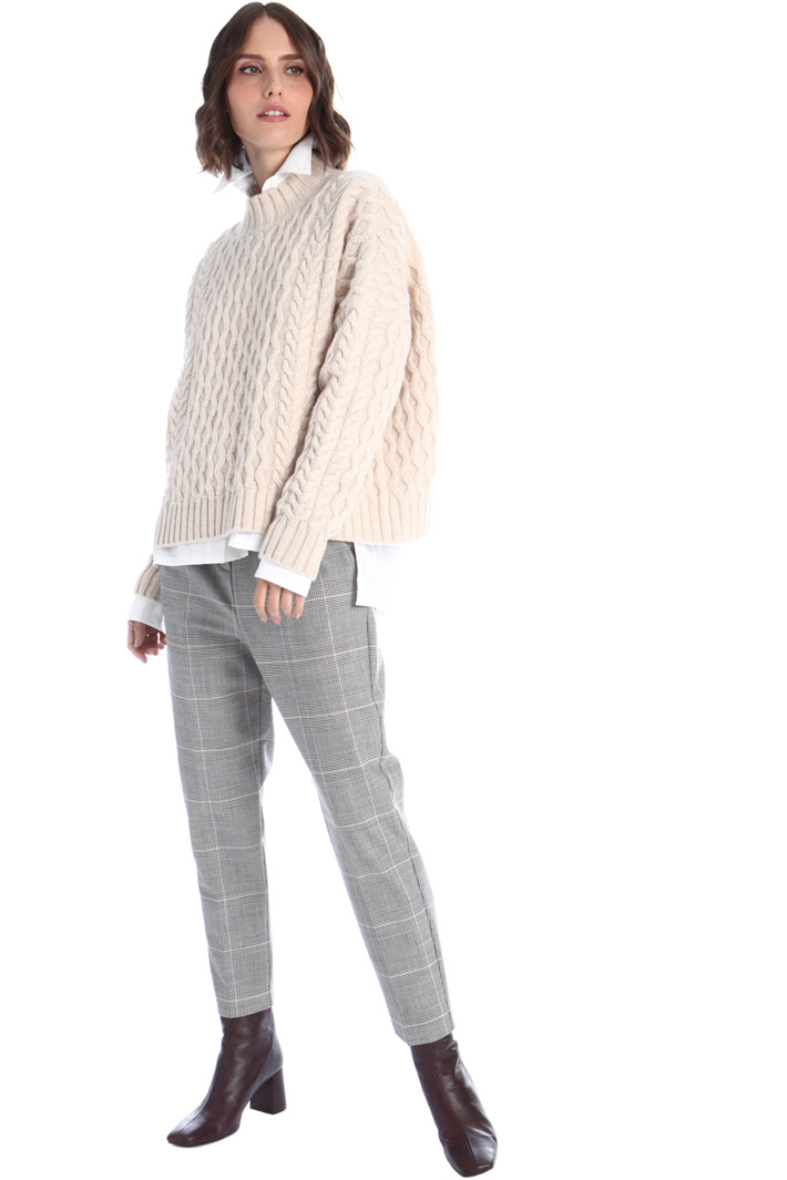 Yarn dyed carrot trousers Intrend Yarn dyed carrot trousers Intrend