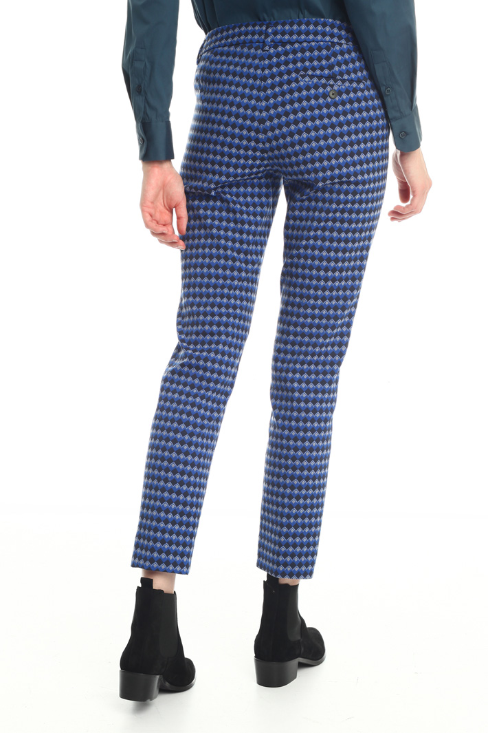 Jacquard cotton trousers Intrend Jacquard cotton trousers Intrend