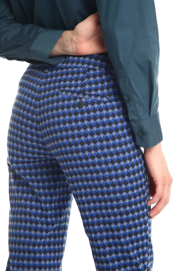 Jacquard cotton trousers Intrend Jacquard cotton trousers Intrend