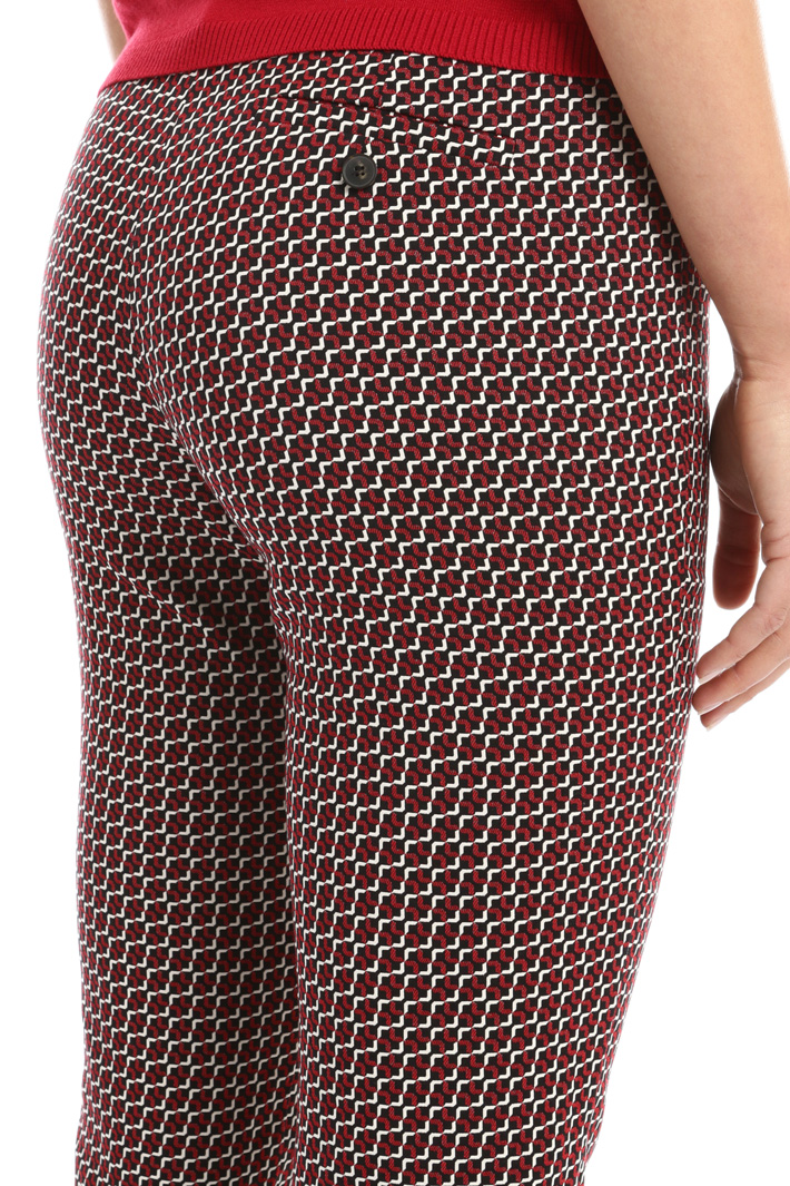 Jacquard cigarette trousers Intrend Jacquard cigarette trousers Intrend