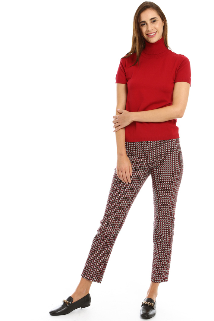 Jacquard cigarette trousers Intrend Jacquard cigarette trousers Intrend