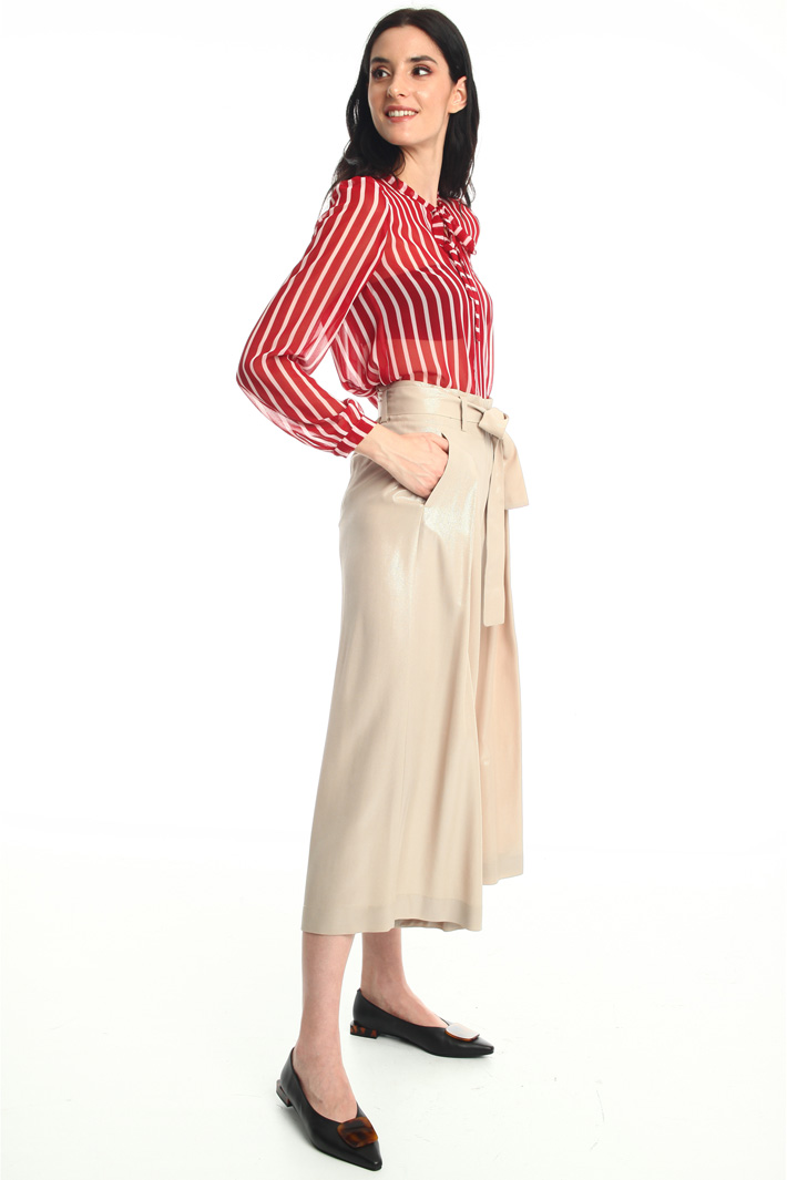 Silk blend crepe trousers Intrend Silk blend crepe trousers Intrend
