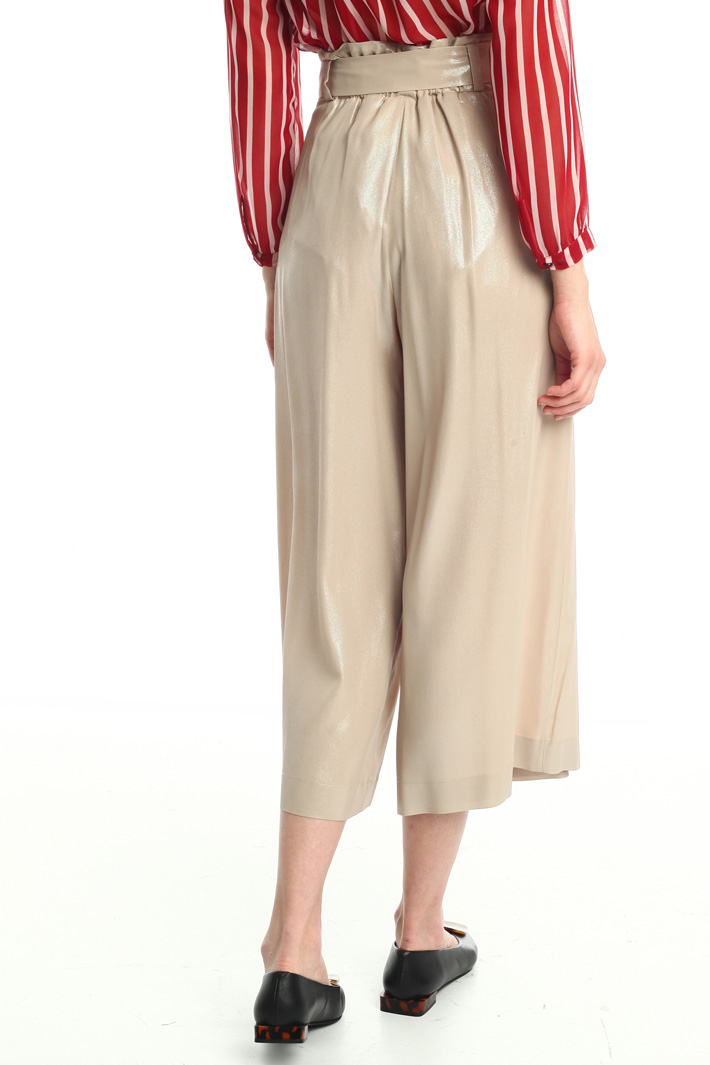 Silk blend crepe trousers Intrend Silk blend crepe trousers Intrend