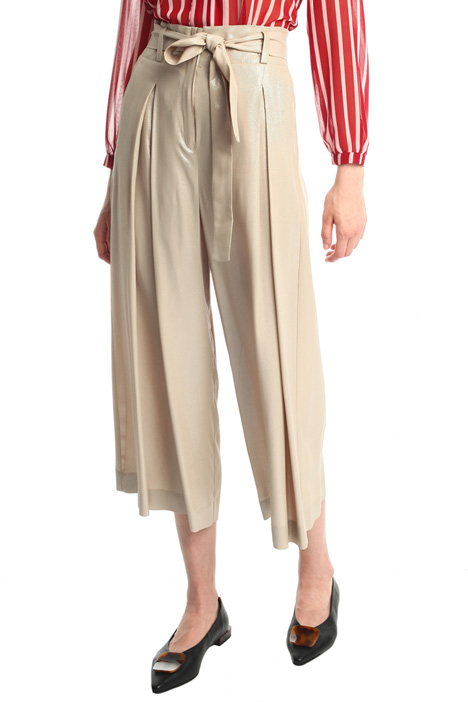 Silk blend crepe trousers Intrend