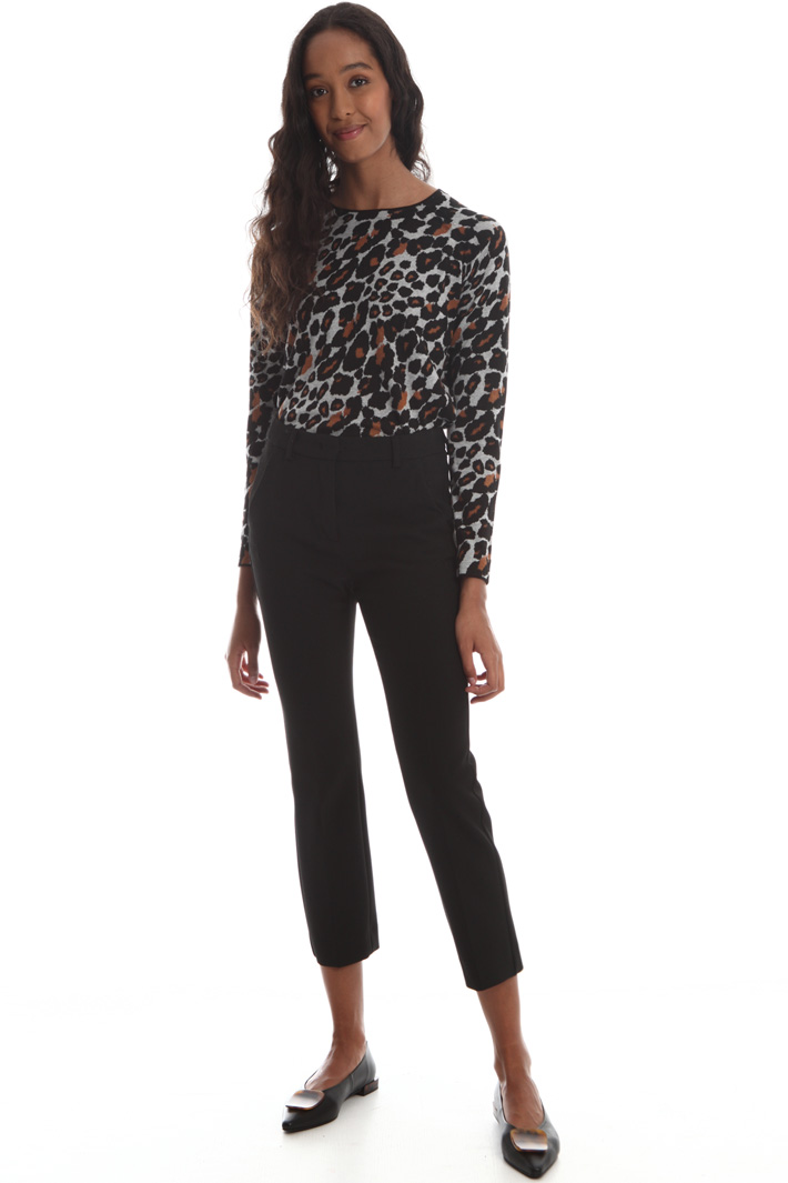 Compact cotton trousers Intrend Compact cotton trousers Intrend