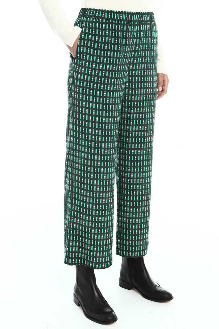 Silk crepe de chine trousers Intrend Silk crepe de chine trousers Intrend
