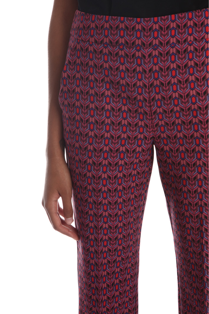 Printed crop trousers Intrend Printed crop trousers Intrend
