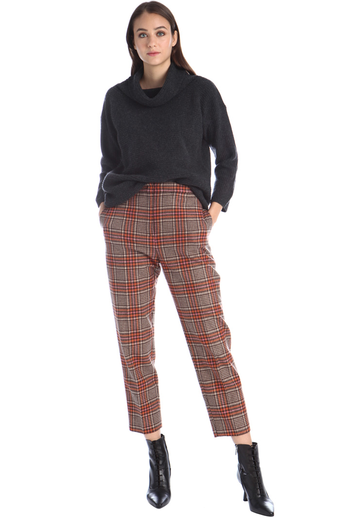 Pantalone jacquard in lana Intrend Pantalone jacquard in lana Intrend