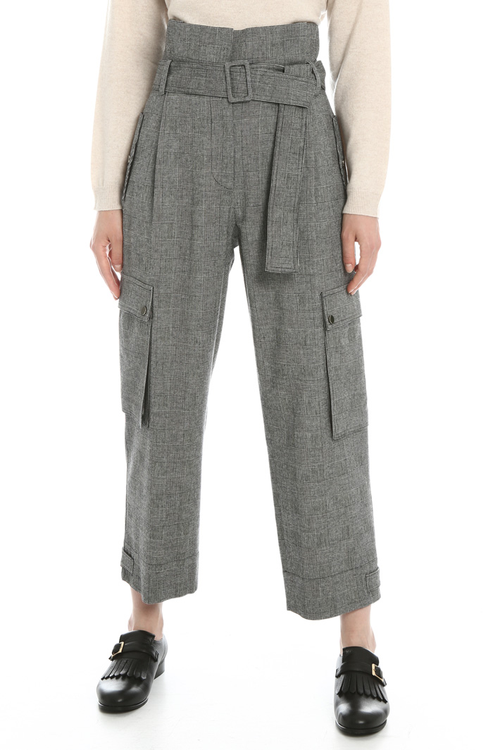 Wool blend cargo trousers Intrend