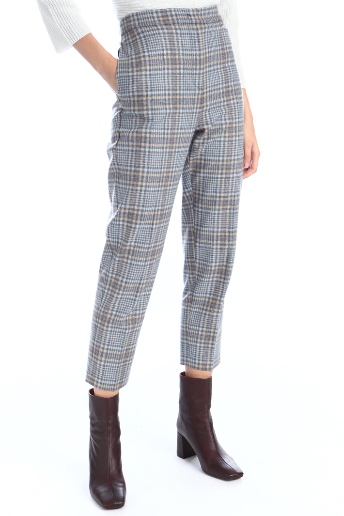 Pantaloni jacquard in lana Intrend Pantaloni jacquard in lana Intrend