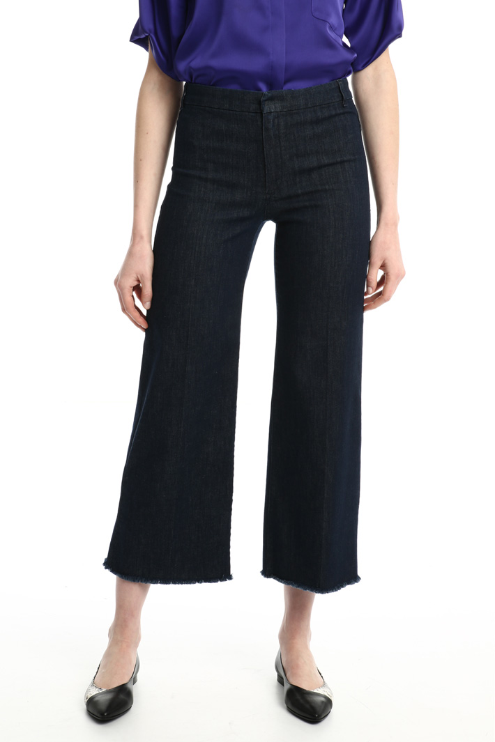 Flared denim trousers Intrend Flared denim trousers Intrend