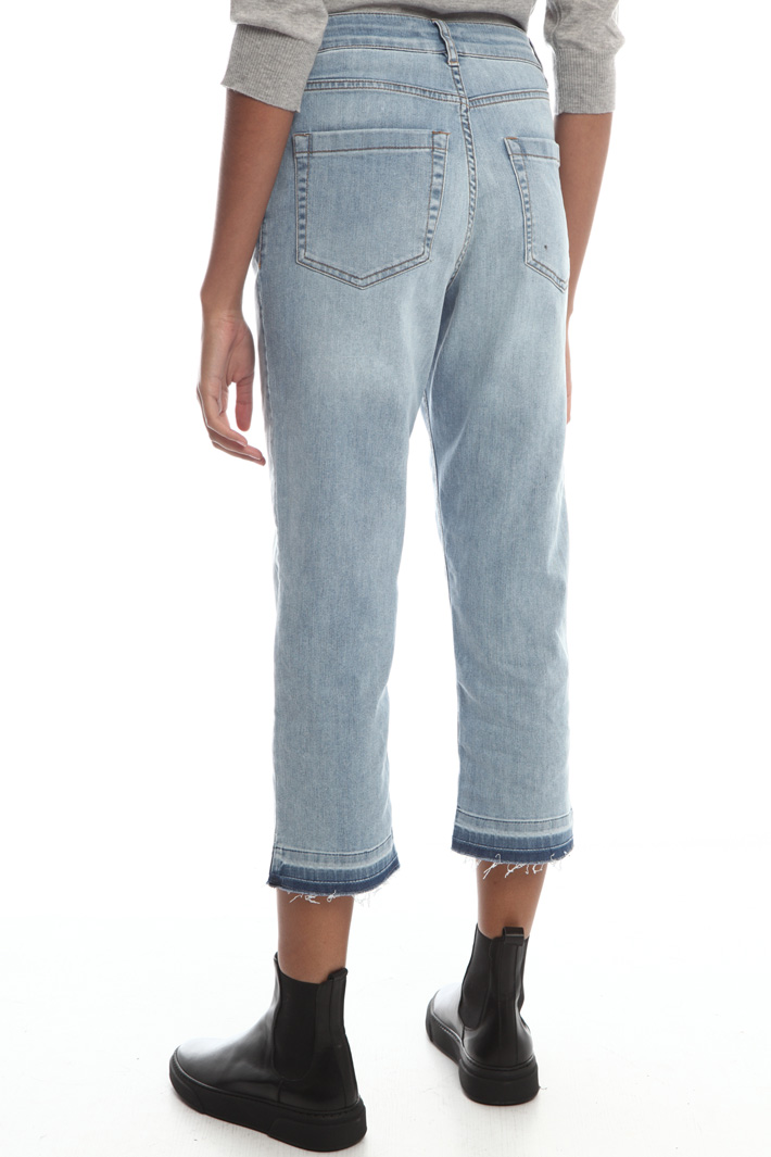 Raw edge crop jeans Intrend Raw edge crop jeans Intrend