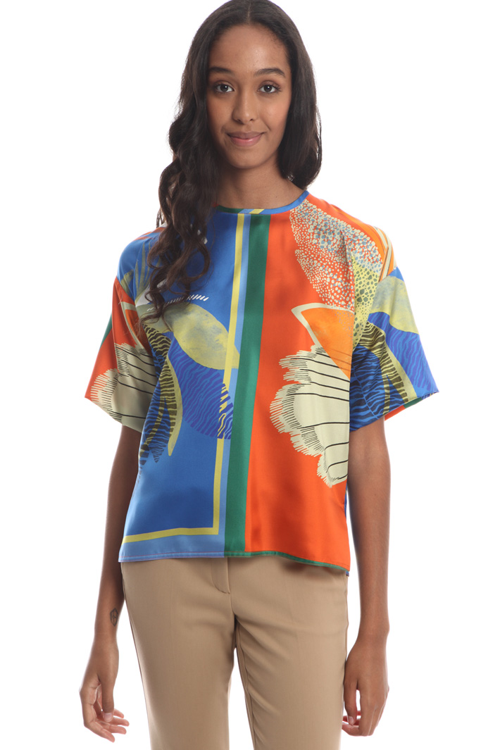 Silk twill blouse Intrend Silk twill blouse Intrend