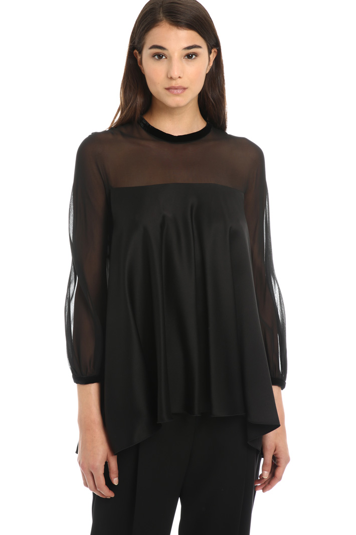 Silk satin tunic Intrend Silk satin tunic Intrend