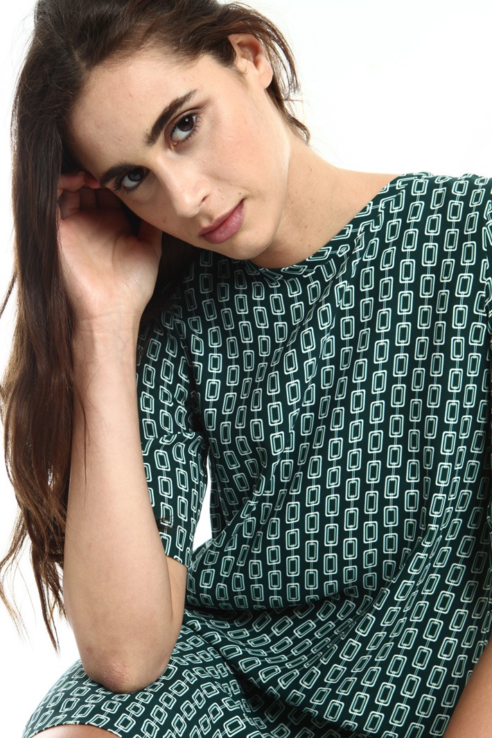 Printed cady dress Intrend Printed cady dress Intrend