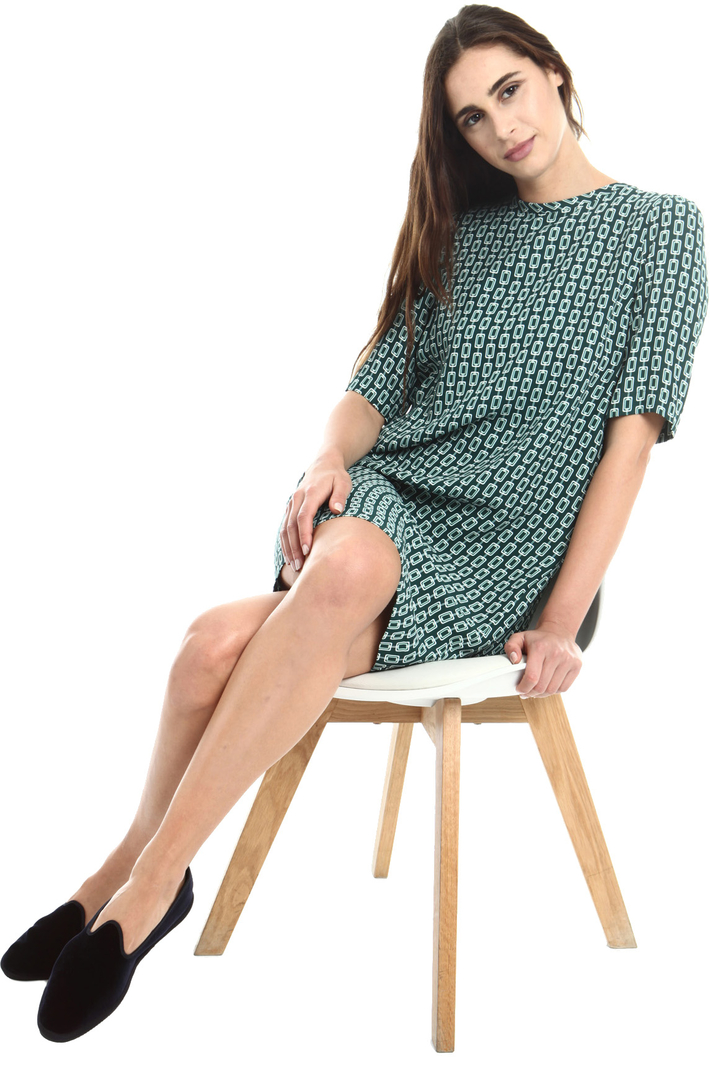 Printed cady dress Intrend Printed cady dress Intrend