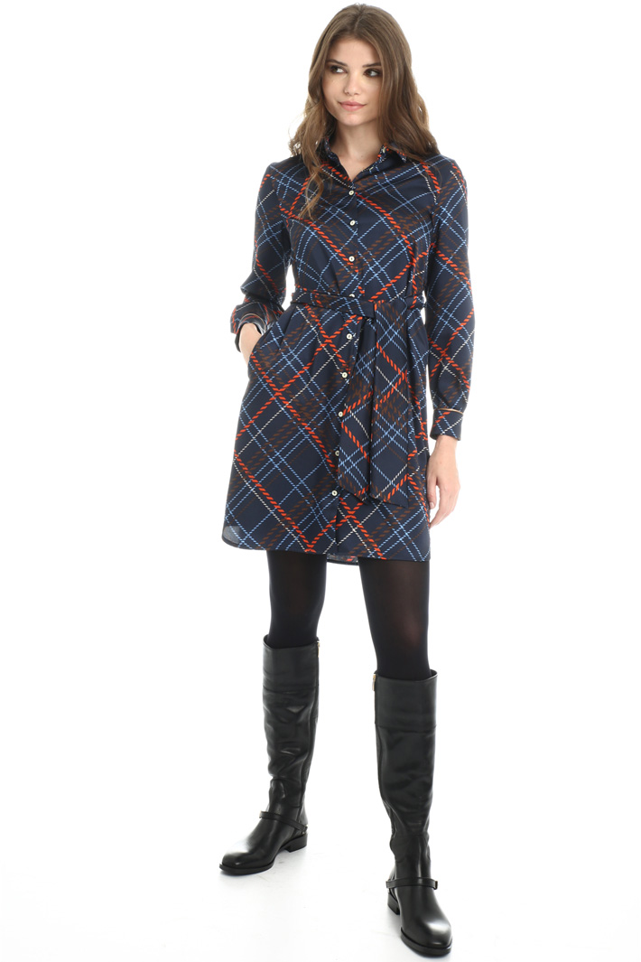 Printed shirt dress Intrend Printed shirt dress Intrend