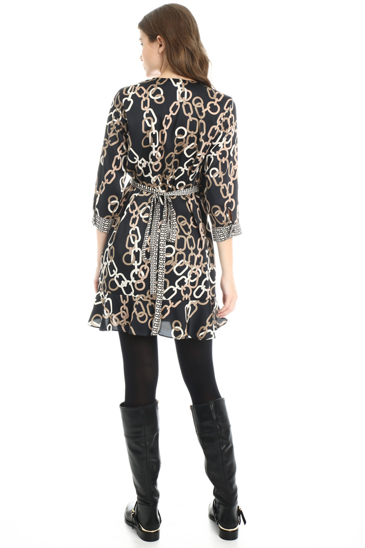 Twill wrap-up dress Intrend Twill wrap-up dress Intrend