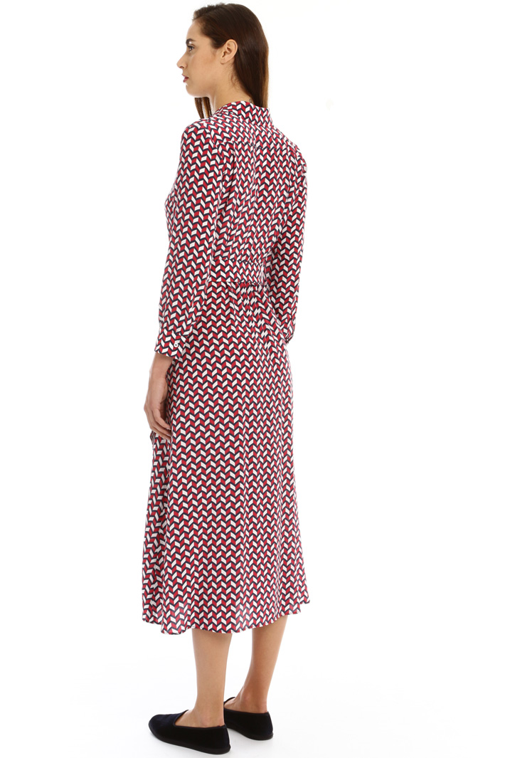 Silk crepe chemisier dress Intrend Silk crepe chemisier dress Intrend