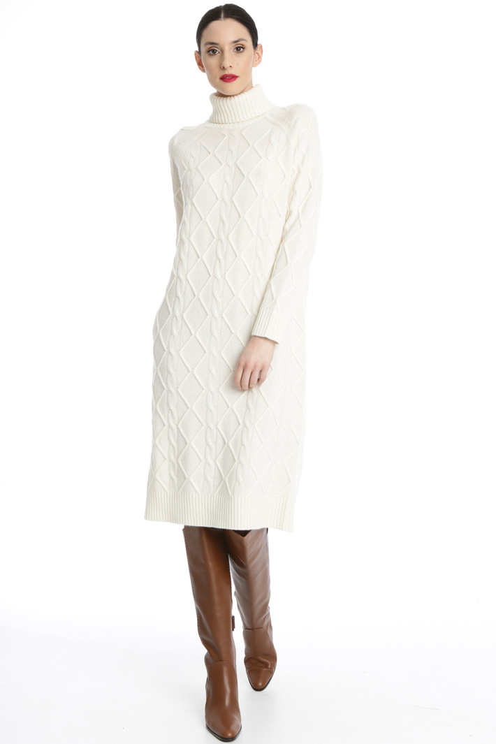 Long knit wool dress Intrend Long knit wool dress Intrend