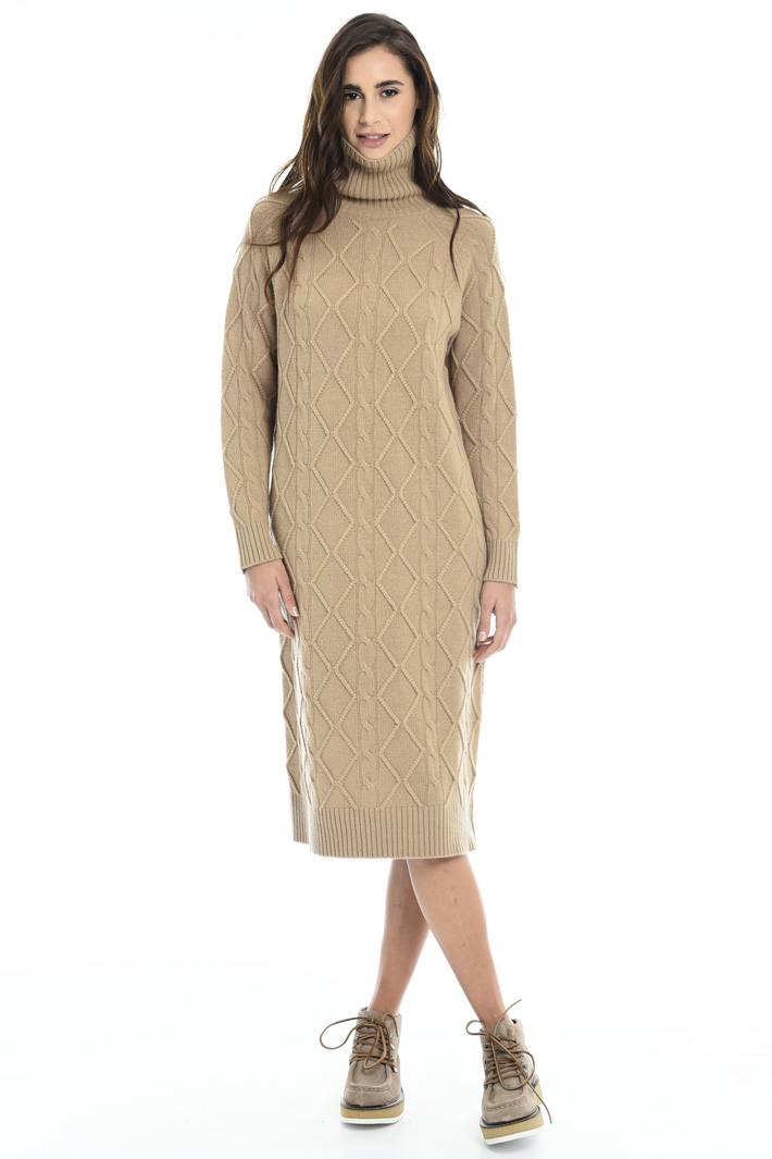 Long knit wool dress Intrend Long knit wool dress Intrend