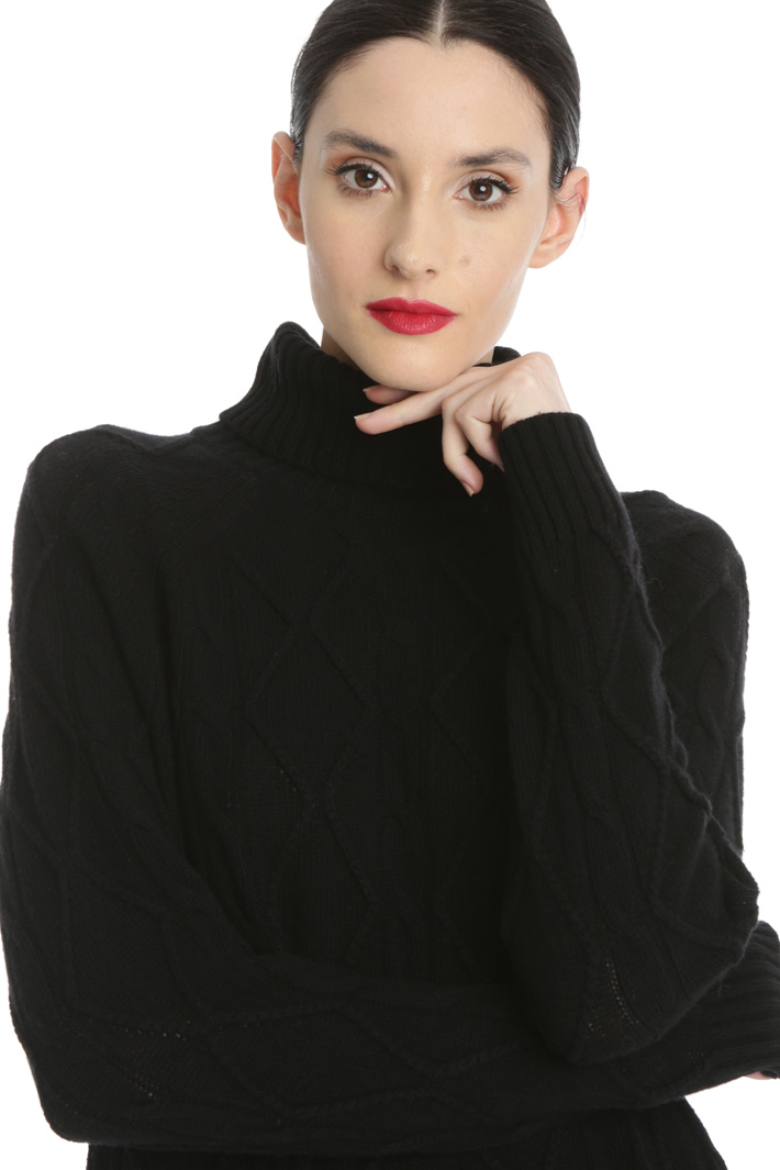 Long knit wool dress Intrend Long knit wool dress Intrend