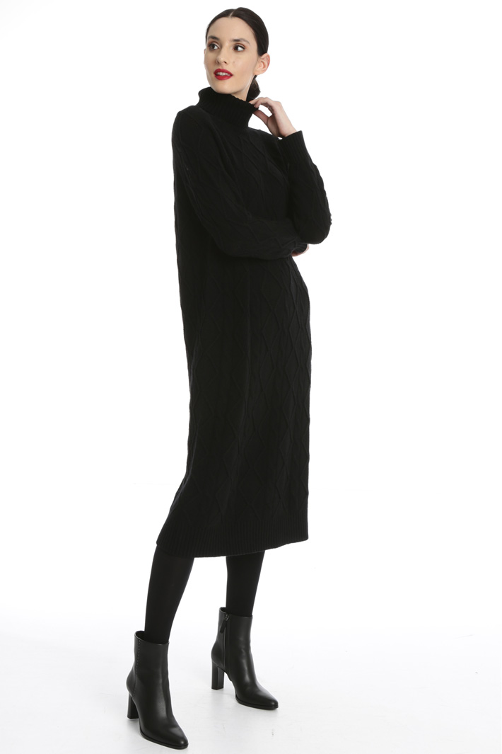 Long knit wool dress Intrend Long knit wool dress Intrend