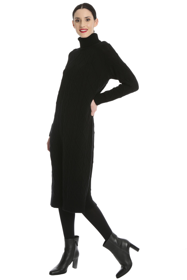 Long knit wool dress Intrend Long knit wool dress Intrend