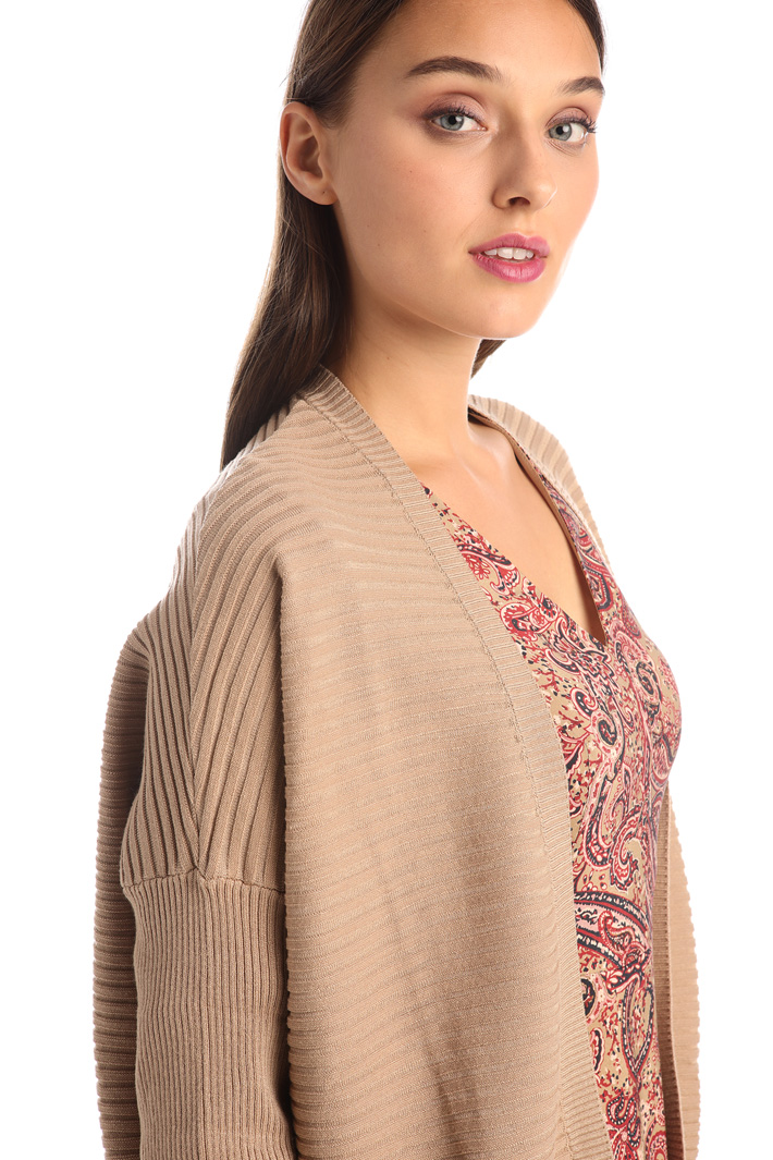 Ribbed viscose cardigan Intrend Ribbed viscose cardigan Intrend