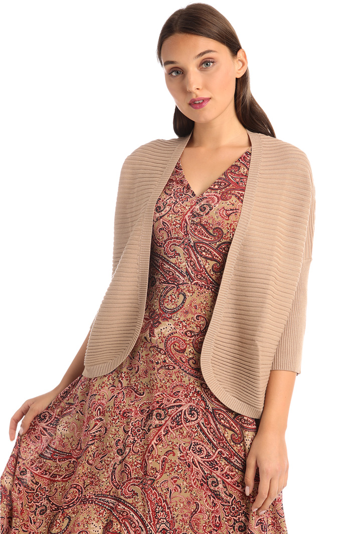 Ribbed viscose cardigan Intrend Ribbed viscose cardigan Intrend