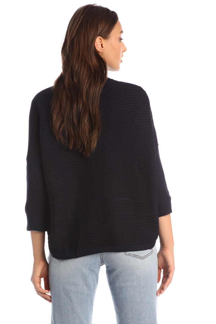 Ribbed viscose cardigan Intrend Ribbed viscose cardigan Intrend