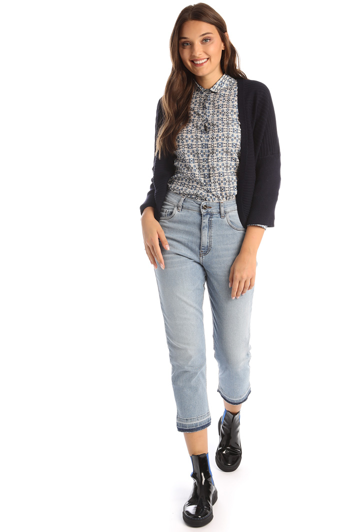 Ribbed viscose cardigan Intrend Ribbed viscose cardigan Intrend
