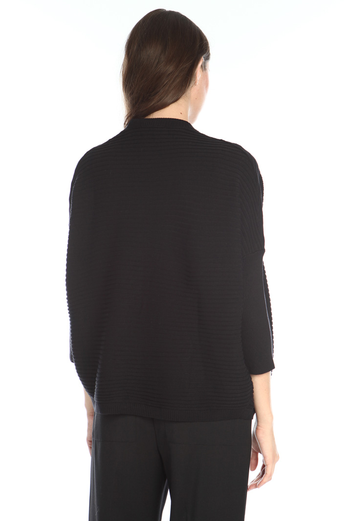 Ribbed viscose cardigan Intrend Ribbed viscose cardigan Intrend