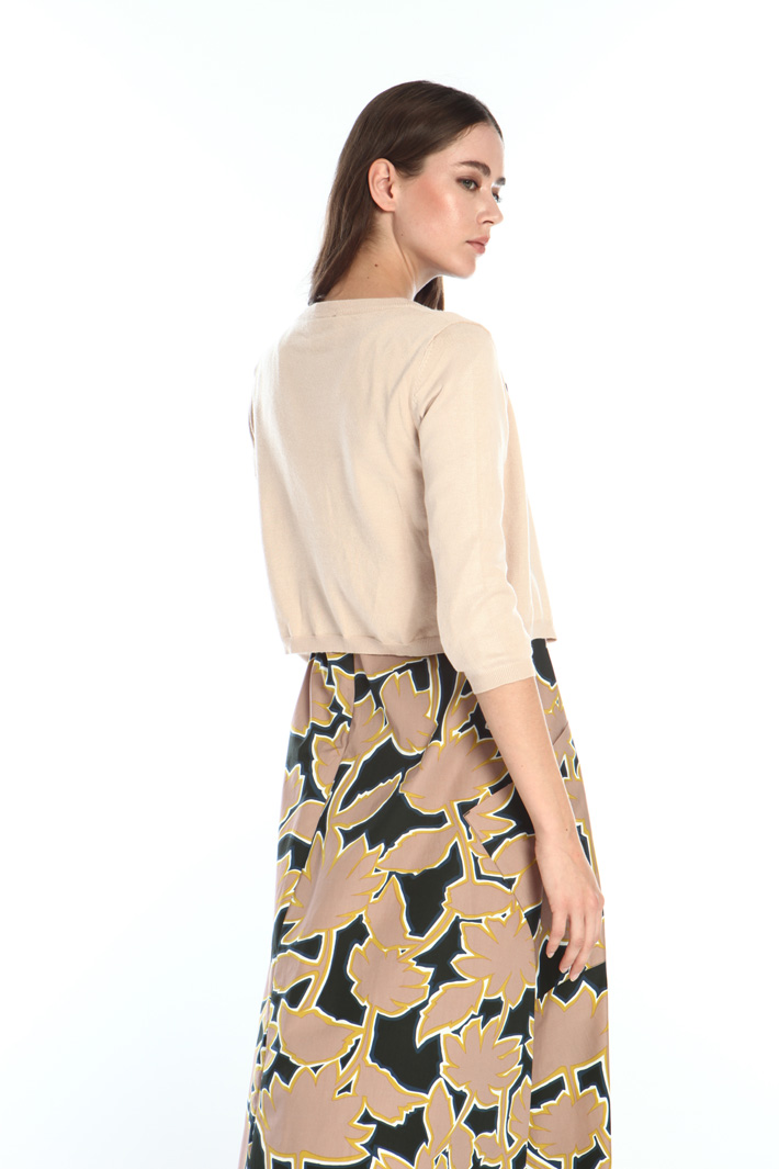 Tie neck cardigan Intrend Tie neck cardigan Intrend