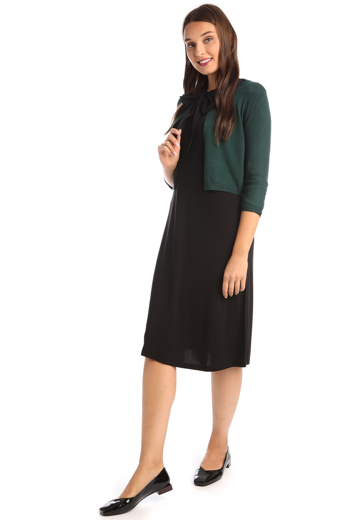 Tie neck cardigan Intrend Tie neck cardigan Intrend