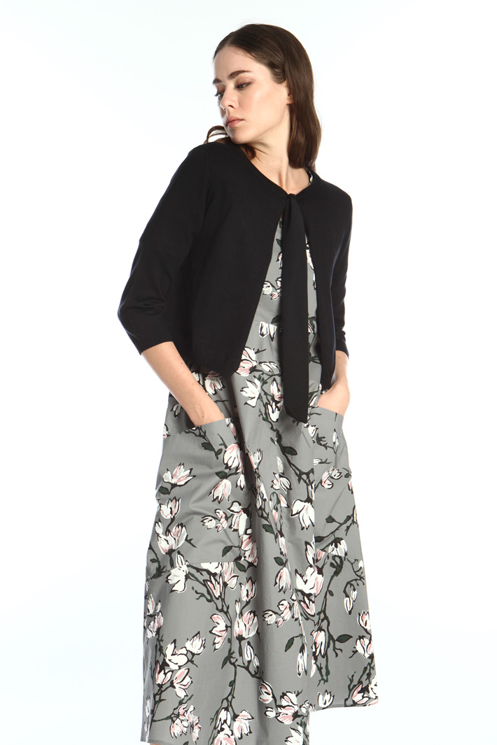 Tie neck cardigan Intrend Tie neck cardigan Intrend