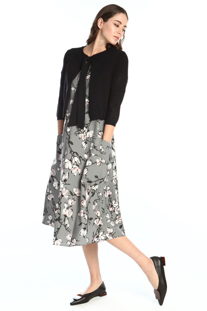Tie neck cardigan Intrend Tie neck cardigan Intrend