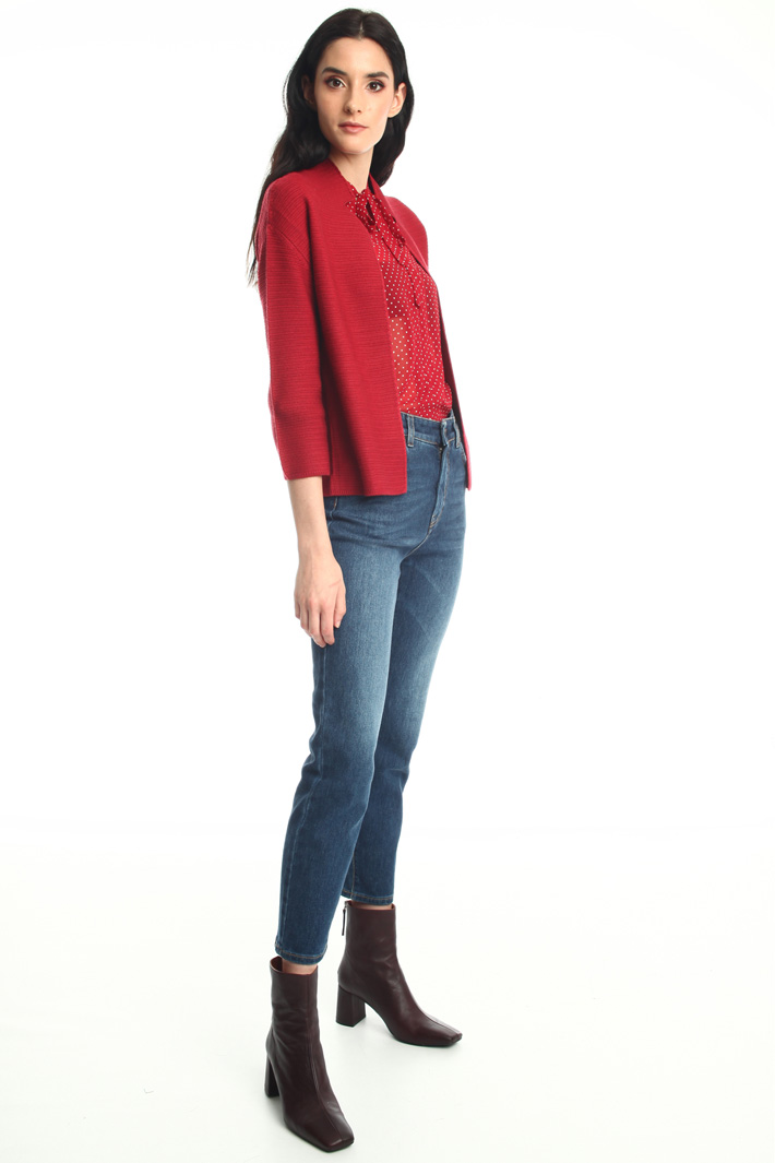 Short wool cardigan Intrend Short wool cardigan Intrend