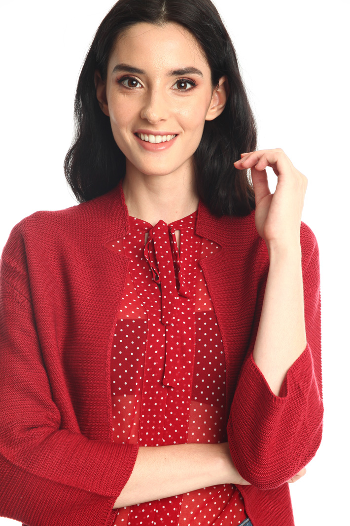 Short wool cardigan Intrend Short wool cardigan Intrend