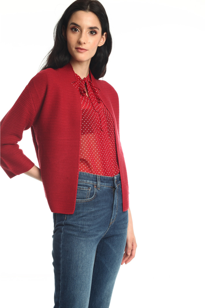 Short wool cardigan Intrend Short wool cardigan Intrend