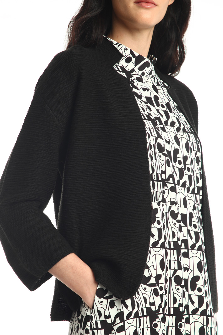 Short wool cardigan Intrend Short wool cardigan Intrend