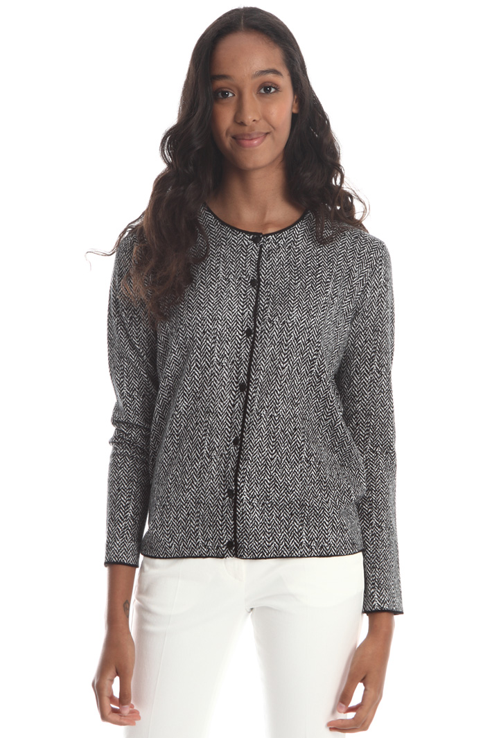 Printed cotton cardigan Intrend Printed cotton cardigan Intrend